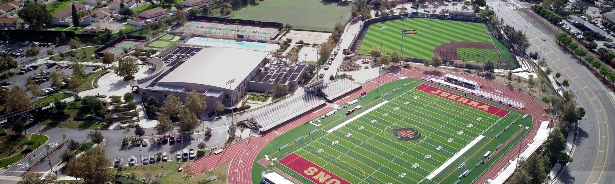 JSerra's football field and Pavilion